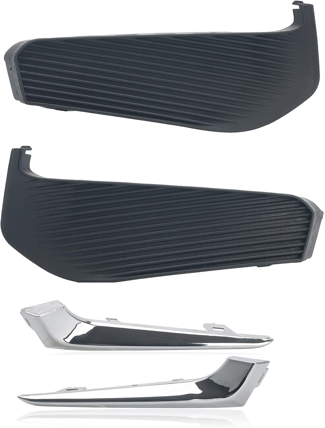 Fog Light Lamp Cover Frame Trim Compatible with Chevy Malibu 2016 2017 2018 with Chrome Frame Trim