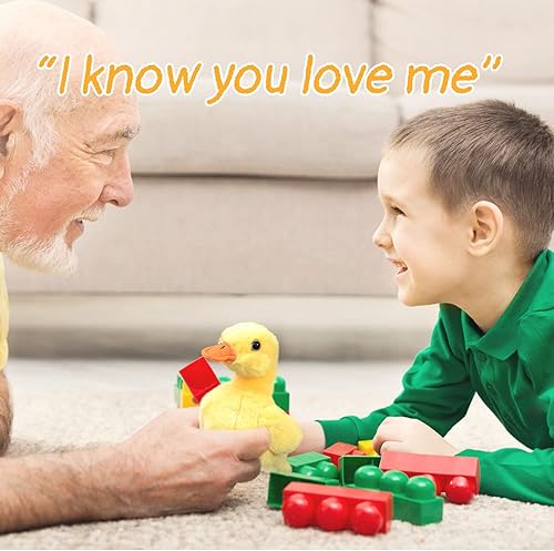 Miniatura 6 de 5" Simulated Plush Yellow Duck Plushie Toy Stuffed Animal Children Kids Small Stocking Stuffers for Kids Teens