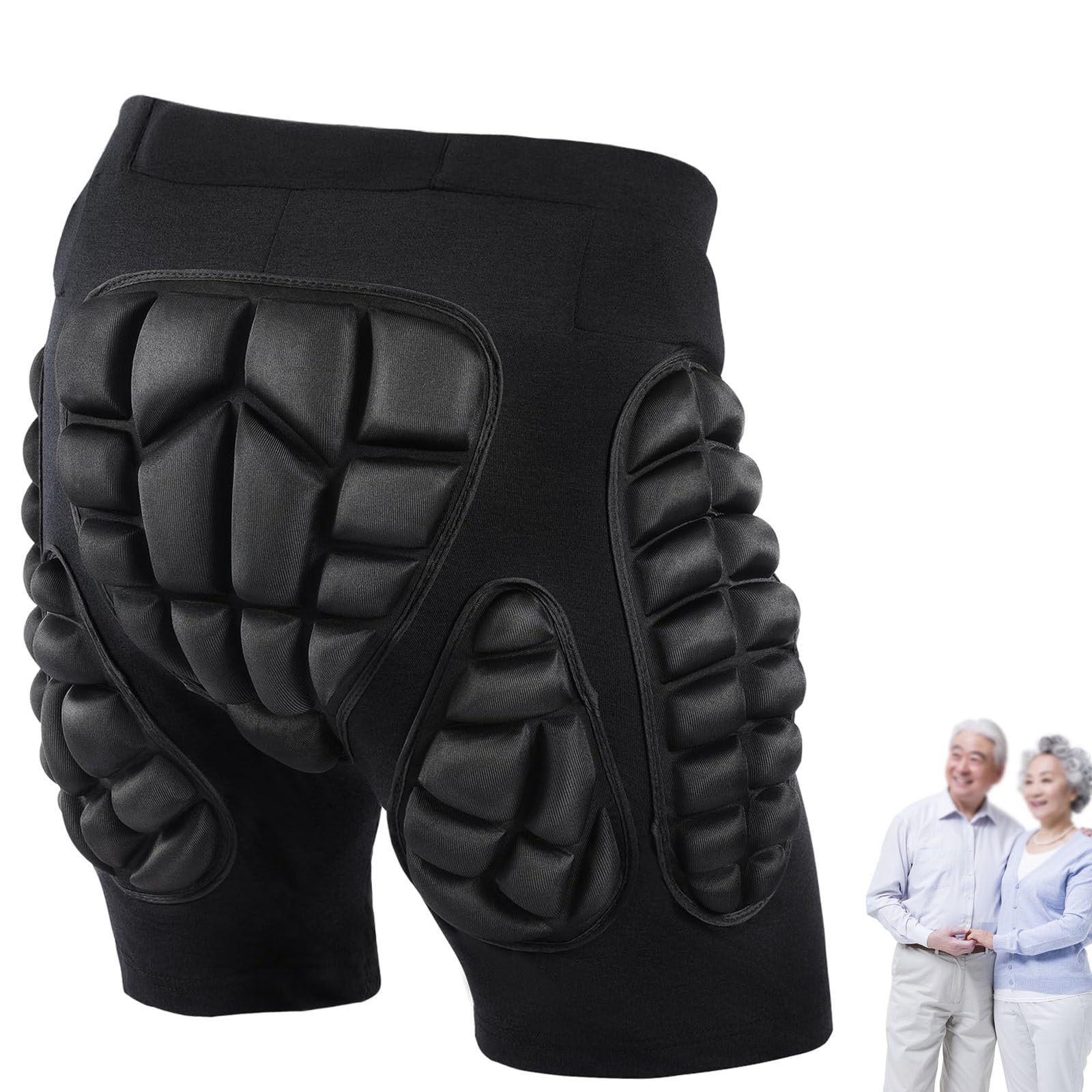 Ltdlhfk Multicolor Hip Pants For Elderly,Hip Protection Eva Butt Pads,Hip Butt Tailbone Protective Gear,Comfortable, Crash Pad, Tailbone, Hip Protection M