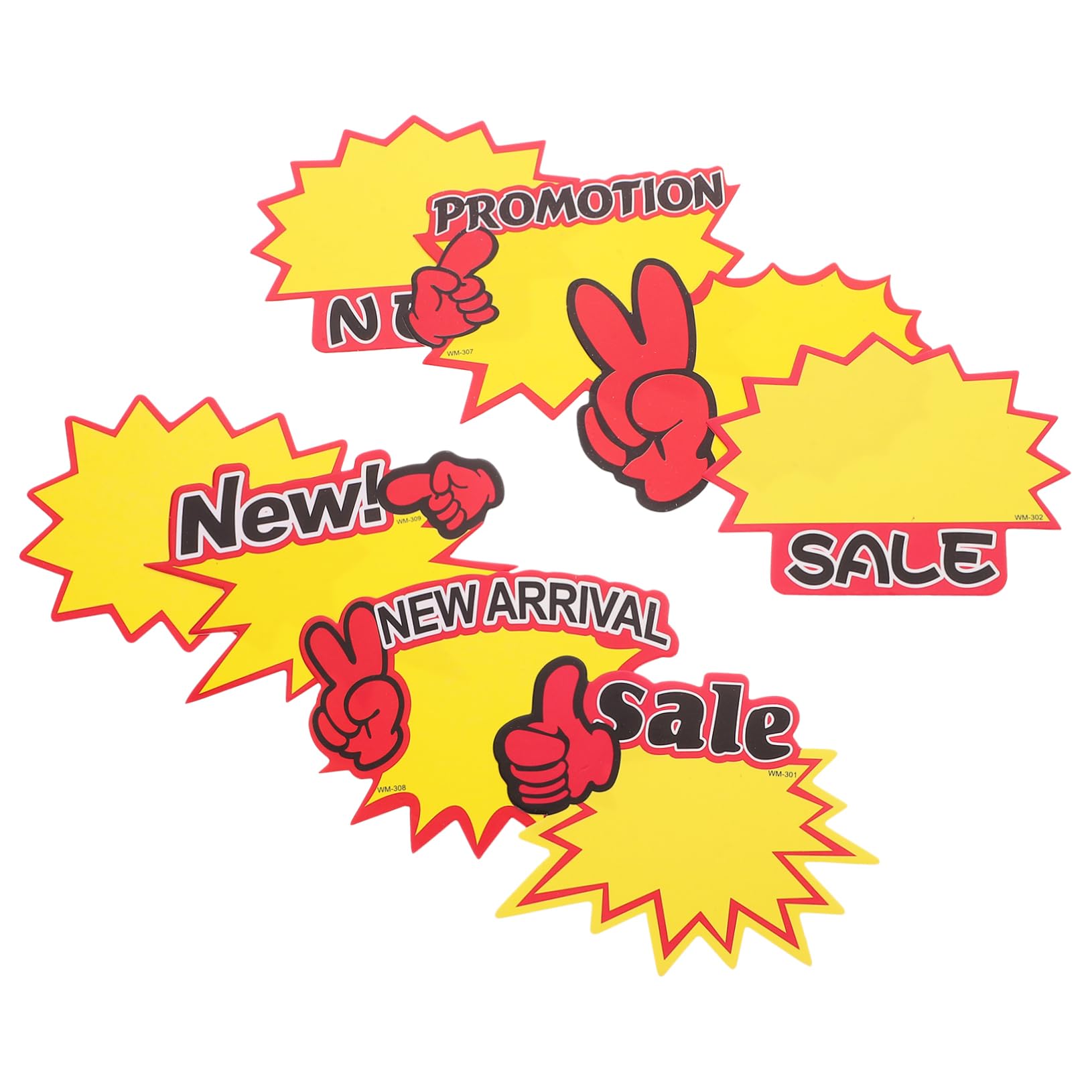DOITOOL 4 Set Etichette Carta Per Tag Vuoti Pratiche Etichettper Esposizione Facili Utilizzare Per Negozi E Attività Comerciali 400 Pezzi*4