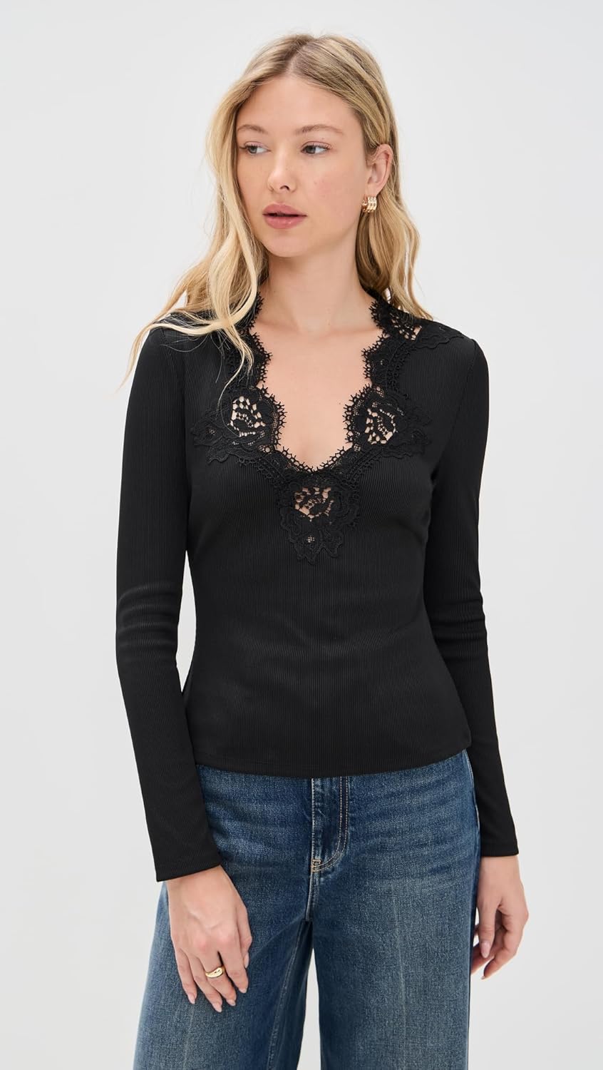 Generation Love Women's Lady Lace Combo Top - Image 2