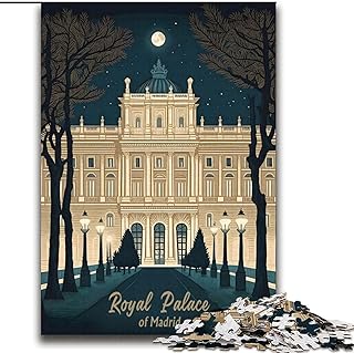 Comprar Rompecabezas de 1000 Piezas para Adultos y Adolescentes, Palacio Real de Madrid, Juego Familiar, antiestrés, desafío difícil, Regalos de Amigo Secreto (38x52cm), 1000 Piezas