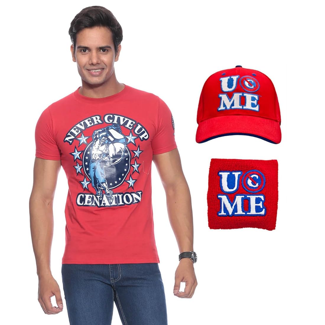 John Cena Never Give Up Red Logo