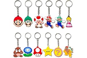 Llaveros de Mario Bros: Llaveros de goma blandos y coleccionables