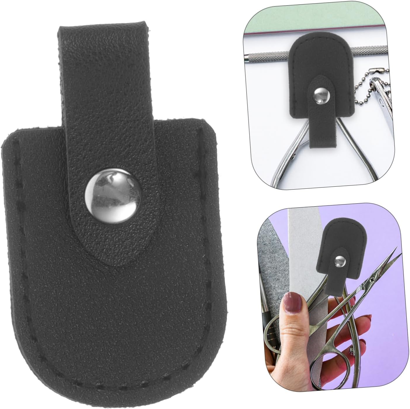 Pedicure Scissor Cover Durable Pu Protective Sleeve for Nail and Cuticle Scissors Lightweight and Compact Design Easy to Store and Carry for Home and Travel Use