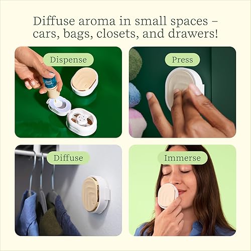 Miniatura 4 de Set de regalo de inmersión sensorial, incluye piedra de tierra Fidget, difusor diario y dos botellas de mezcla de aceites esenciales Lifelines en