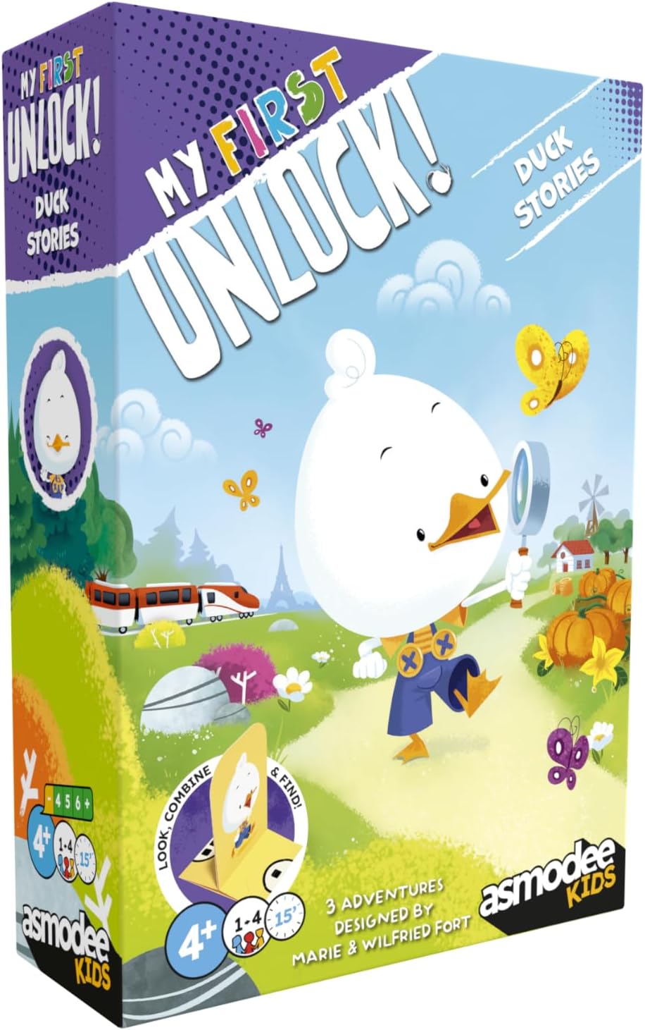 Asmodee My First Unlock! Duck Stories Board Game, Ages 4+, 1-4 Players, 15+ Minutes Playing Time