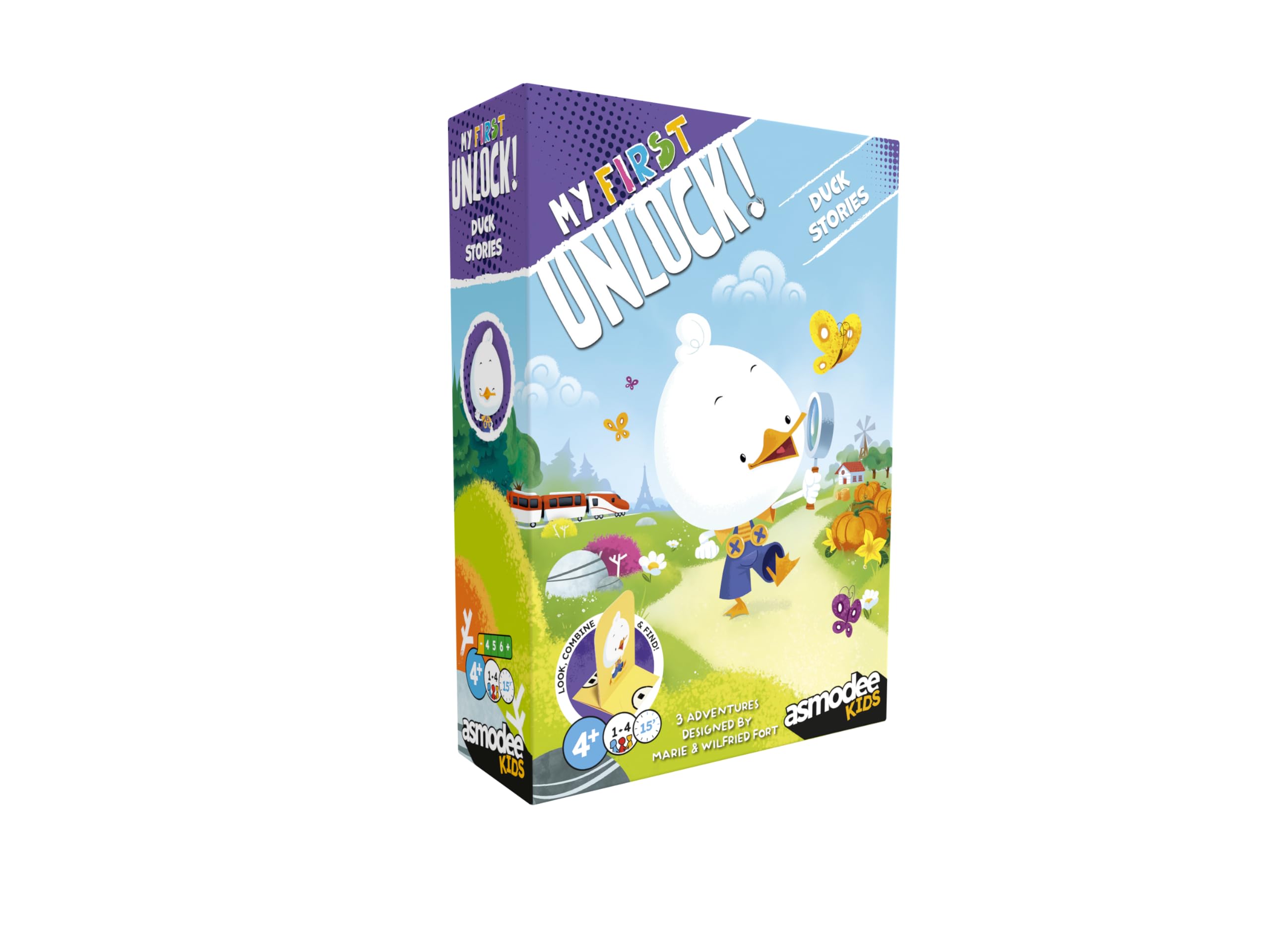 Asmodee | My First Unlock! Duck Stories | Board Game | Ages 4+ | 1-4 Players | 15+ Minutes Playing Time