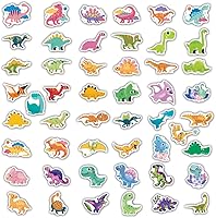 Vista 2 de 200 calcomanías de dinosaurio lindas para niños, calcomanías para botellas de agua para niños, impermeables, paquete de calcomanías de vinilo
