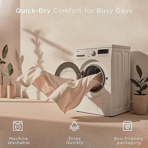 Miniatura 8 de Threadmill Home Linen Bedding - Juego de sábanas de 300 hilos, 100 % algodón, juego de cama de lujo, 4 piezas, tejido de satén suave, color blanco