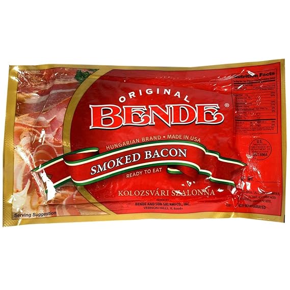 Kolozsvari Szalonna, Hungarian Style Brand Smoked Bacon, approx. 12 oz
