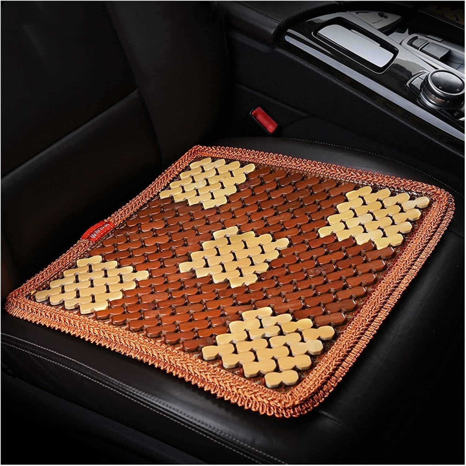 Cool Car Seat Cushion Car Seat Pad Breathable/Anti-Slip Size 42X42cm Universal Comfortable Car Seat Cover Cushion.(Black)
