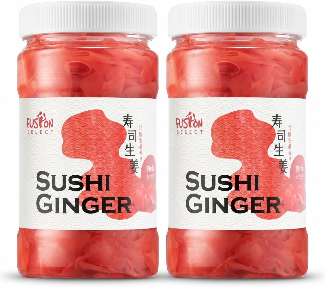 Fusion Select 2 Pack Sushi Ginger Natural Sliced Gari Pickled Ginger