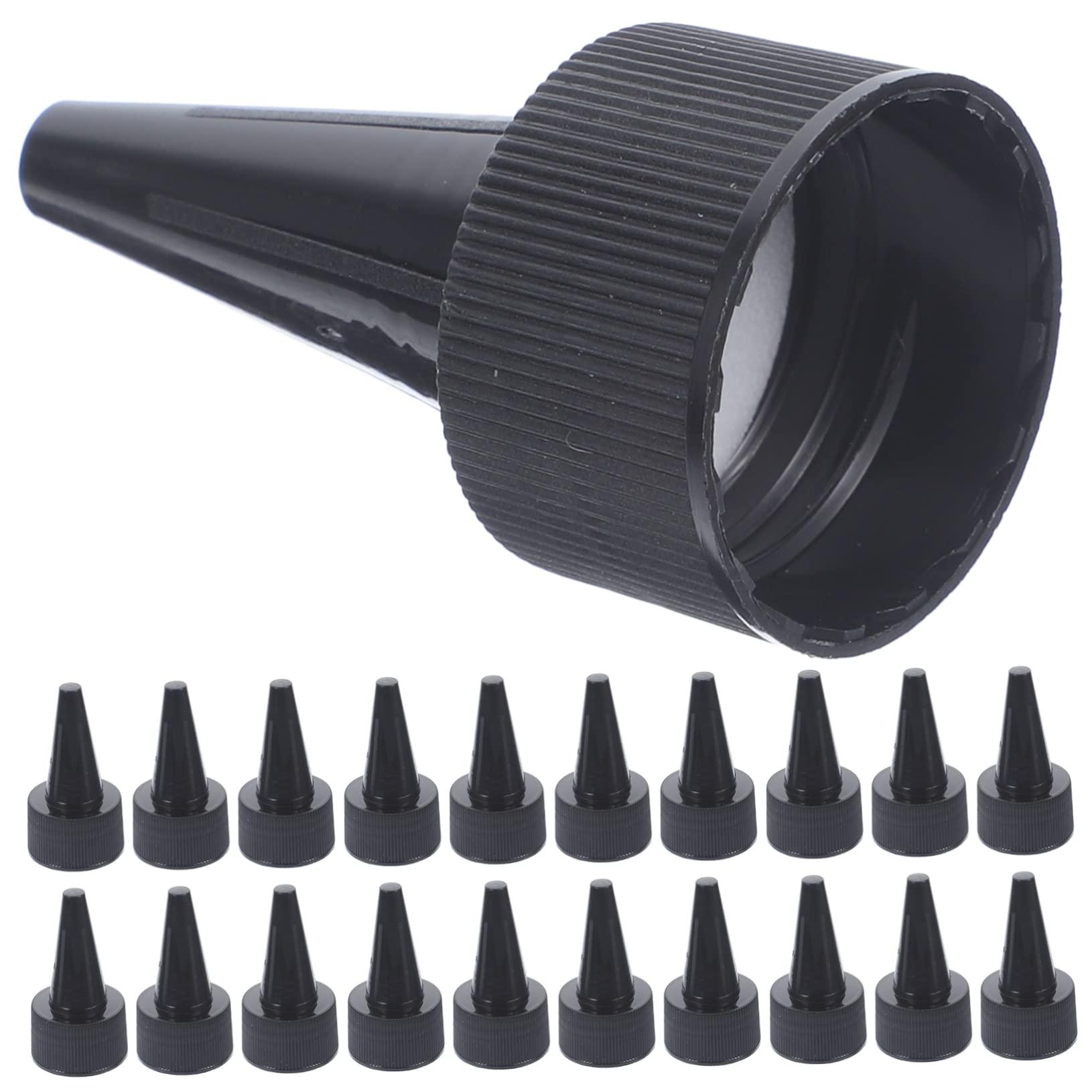 Mipcase Seal Replacement Caps 50pcs Cosmetics Pointed Caps Leakproof Bottle Lids for Glass Bottles