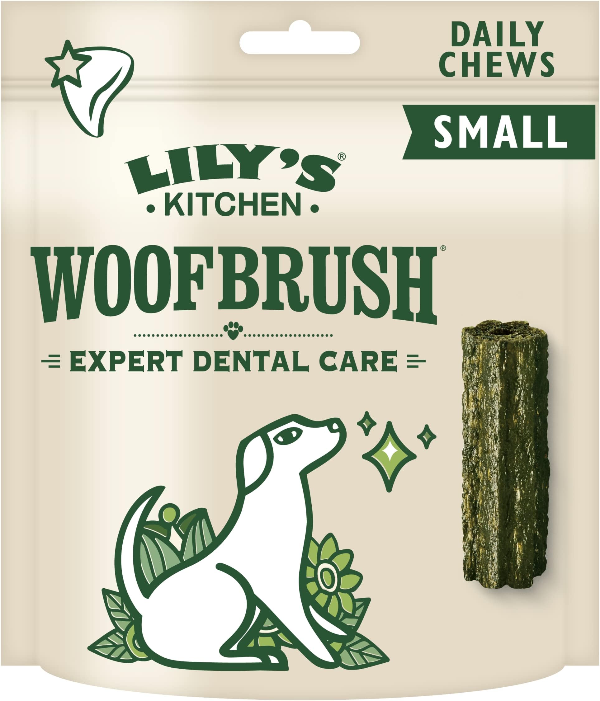 LILY'S KITCHEN Woofbrush Dental Dog Chews Bulk Pack - SMALL