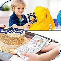 Vista 7 de Jutom 48 libros para colorear del espacio exterior a granel para niños y adultos, mini tema espacial astronauta galaxia cohete para el sistema