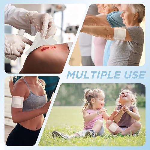 Miniatura 7 de OK TAPE Aderezo de isla de gasa con bordes de 4 x 4 pulgadas, 25 almohadillas de gasa envueltas, apósito estéril no tejido para heridas con