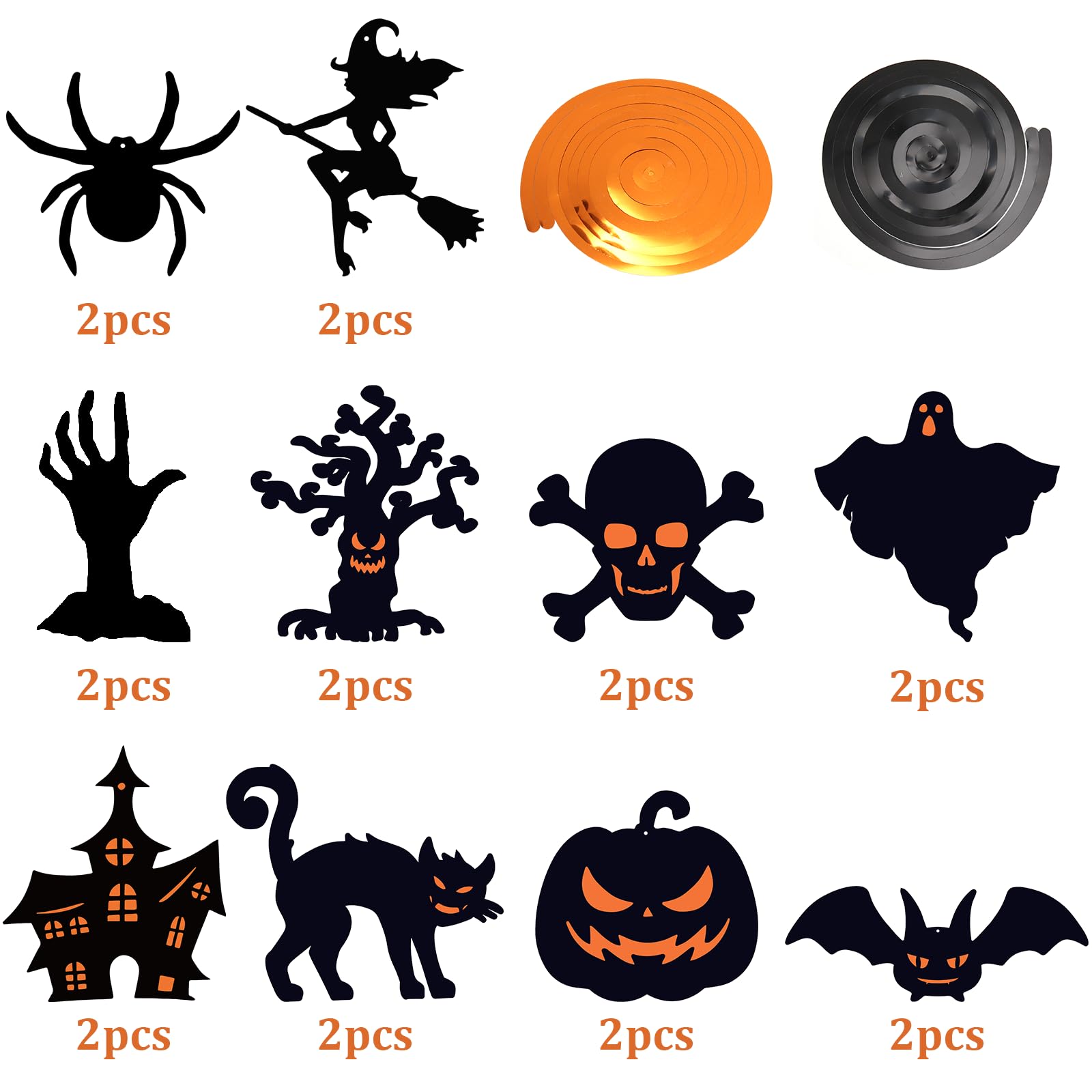 Halloween-Dekorationen Zum Aufhängen – Mit Kürbissen, Spinnen, Hexen & Wirbeln Für Party, Büro Oder Klassenzimmer