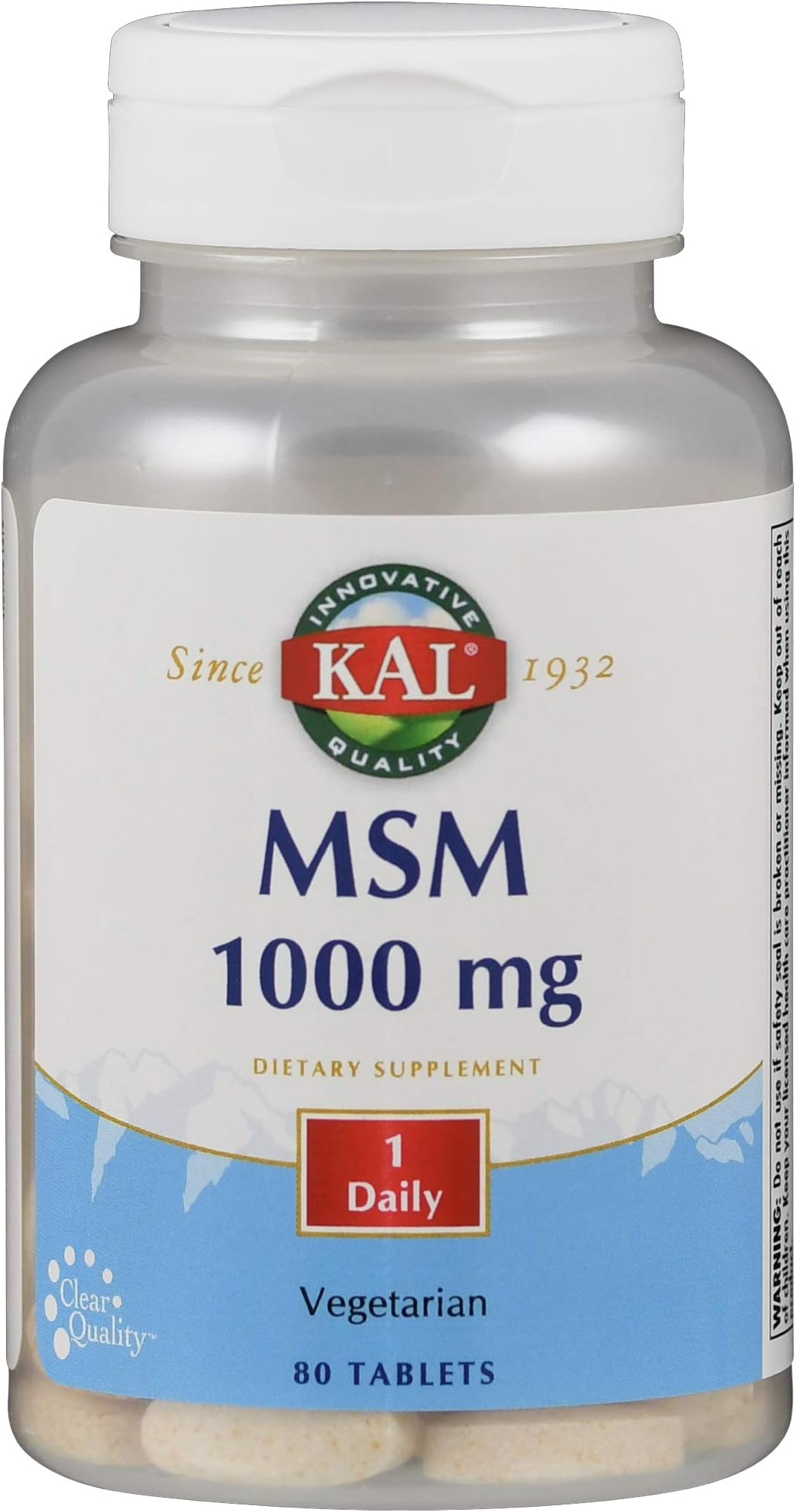 1000 Mg Msm Tablets, 80 Count
