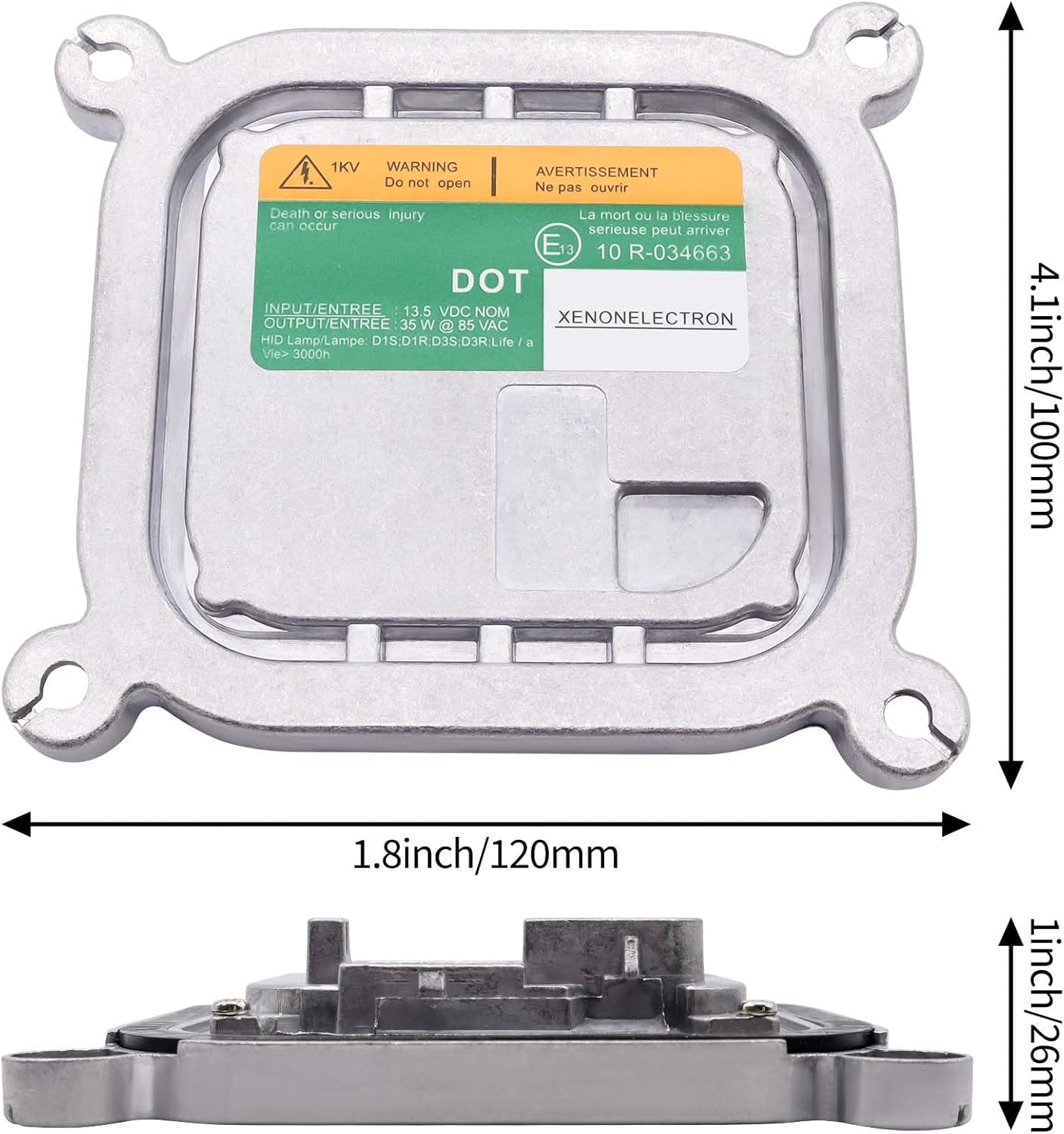 HiSport Xenon HID Headlight Ballast Control Module Unit 8A5Z13C170A Compatible with Ford