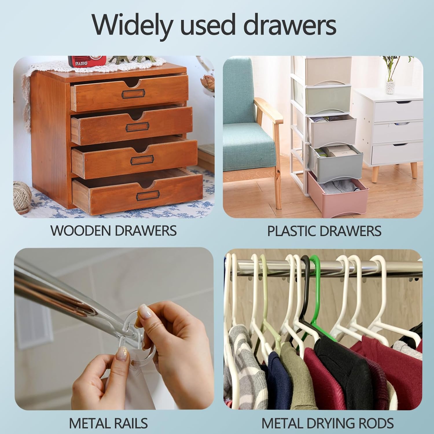 2 Rolls Drawer Slide Feet Low Friction Tape - Abrasion Resistance Drawer Glide Tape，Squeak Resistant Tape ，for Reducing Friction and Noise from Sliding Furniture Drawers1/2 in X 33 Feet