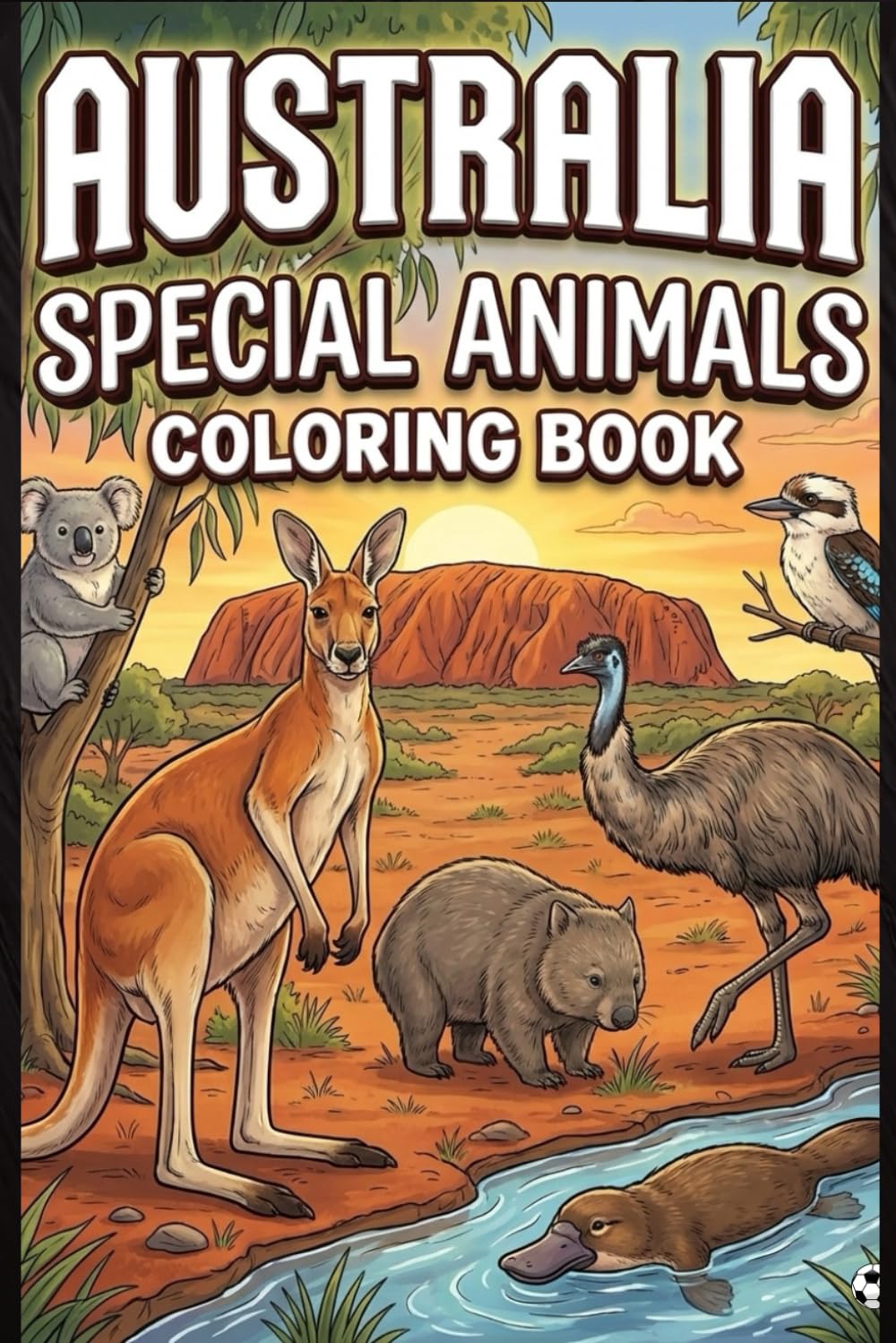 Australia Special Animals Coloring Book for Kids & Adults Cute and Unique Australian Wildlife Coloring Pages | Kangaroo, Koala, Wombat, Emu & More | Relaxing Nature Art Activity Book