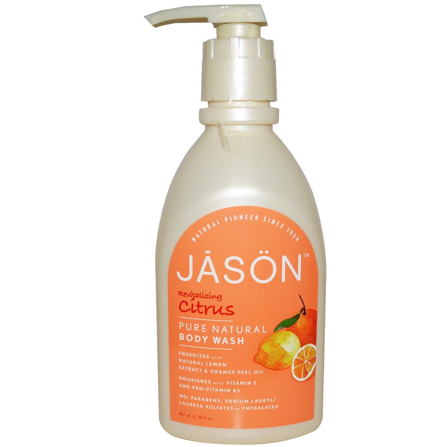 Jason Natural Products Body Wash Citrus Satin 30 Fluid Ounce - 5 Pack