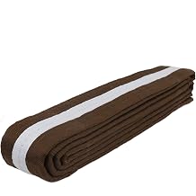 AAMA Color Belts with White Stripe for Martial Arts - Taekwondo Karate Judo