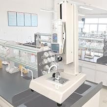 Digital Force Test Stand,10n-1000n Push Pull Gauge,Hand Wheel Operated,Operated Manual Push Pull Test Stand,with Output Function,for Lab Tension Tests 100N