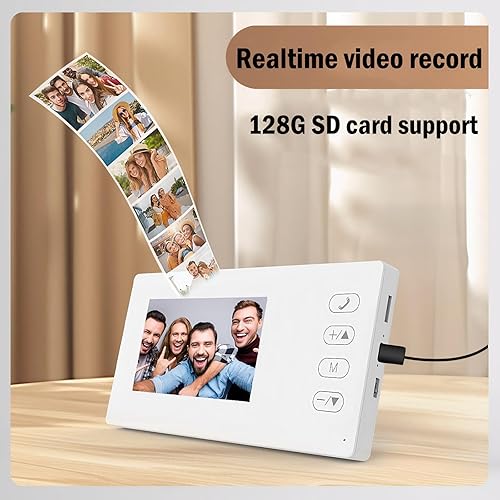 Miniatura 6 de Cámara de timbre inalámbrica con monitor, HD 720P sin suscripción forzada, TUYA aplicación inteligente de 2 vías de intercomunicación de audio y