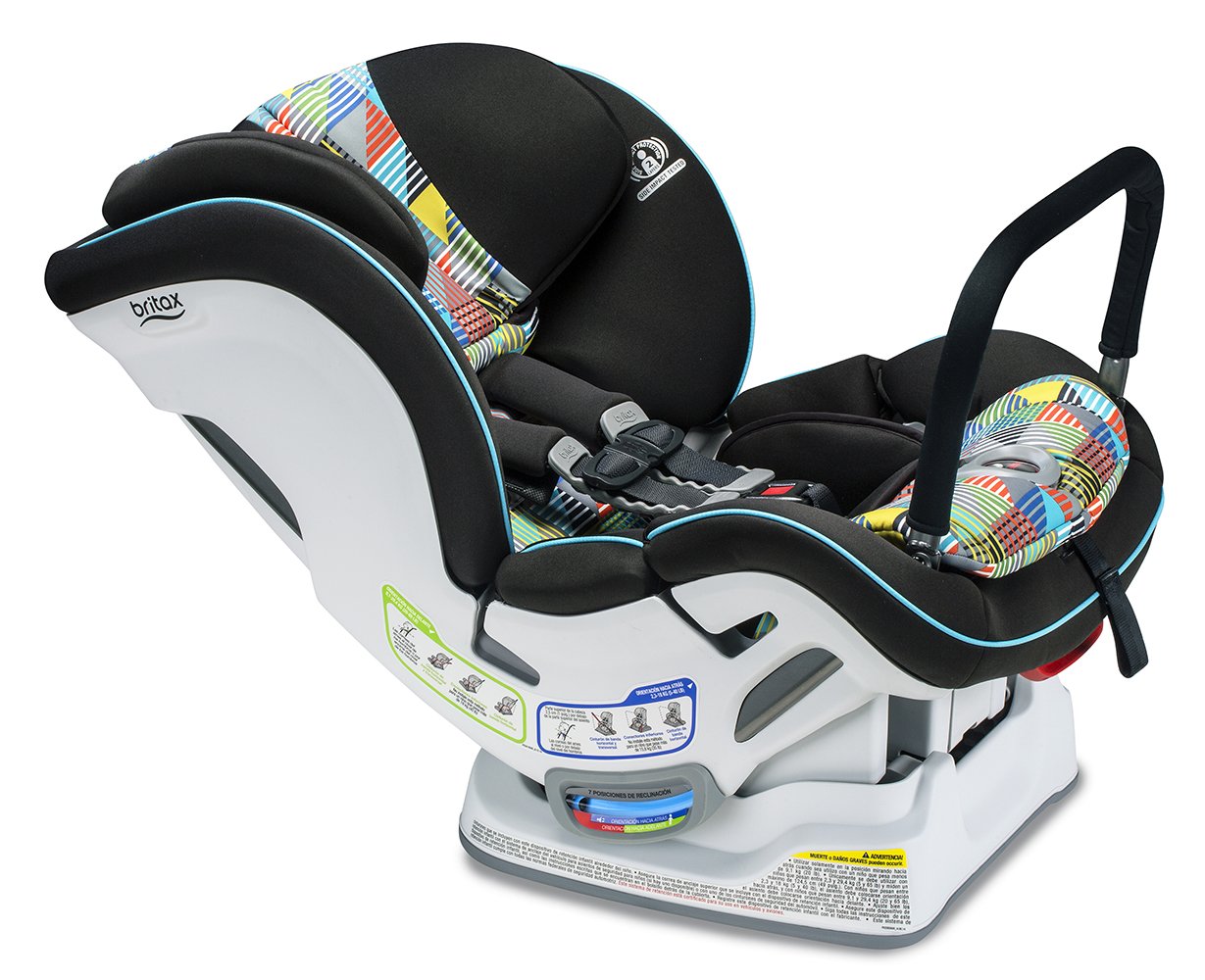 BRITAX ClickTight Anti-Rebound Bar Convertible Car Seat - 2 Layer Impact Protection - Rear & Forward Facing - 5 to 65 Pounds, Vector