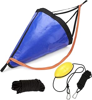 MOOCY Drift Sock with Dump Line,Harness and Buoy Sea Anchor Kit for Fishing Boat/Kayak/Pontoon