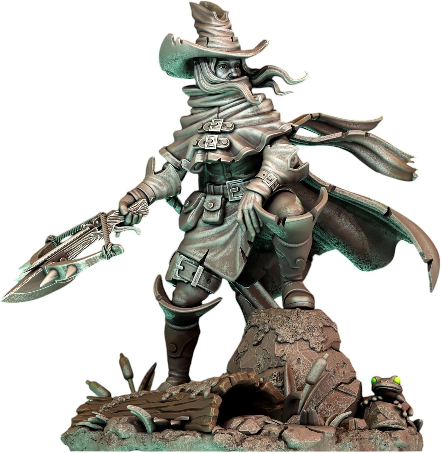 TYL Grimdark Organic Minis 18 Unpainted Miniature for War Gaming | RPG Scale Figures, Detailed Tabletop Board Game Accessories | Realistic Tabletop Miniatures (D, 32mm)