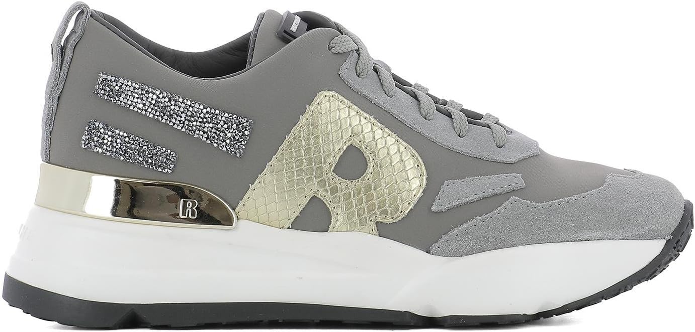 rucoline Ruco Line Women's 4000TOPMELOGSWGRIGIO Grey Polyamide Sneakers