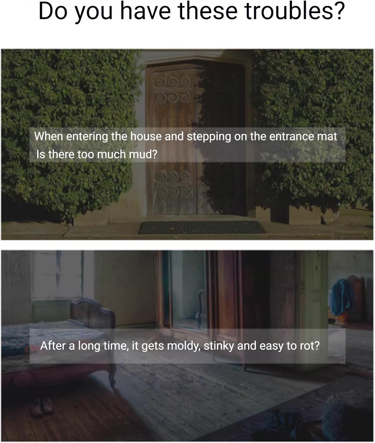 Non-Slip Waterproof Outdoor Mats for Garage, Entryway, Patio & Garden - EVA Doormat 1.2x4.9ft (Color4) | Durable, Weather-Resistant Floor Protection