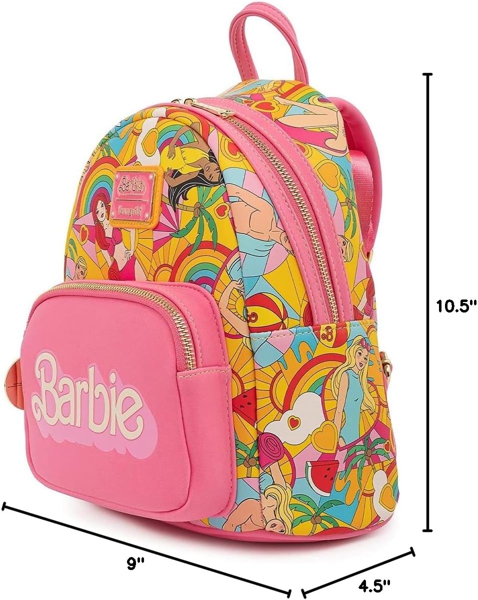 Loungefly Barbie Fun in the Sun Mini Backpack Pink-Multi