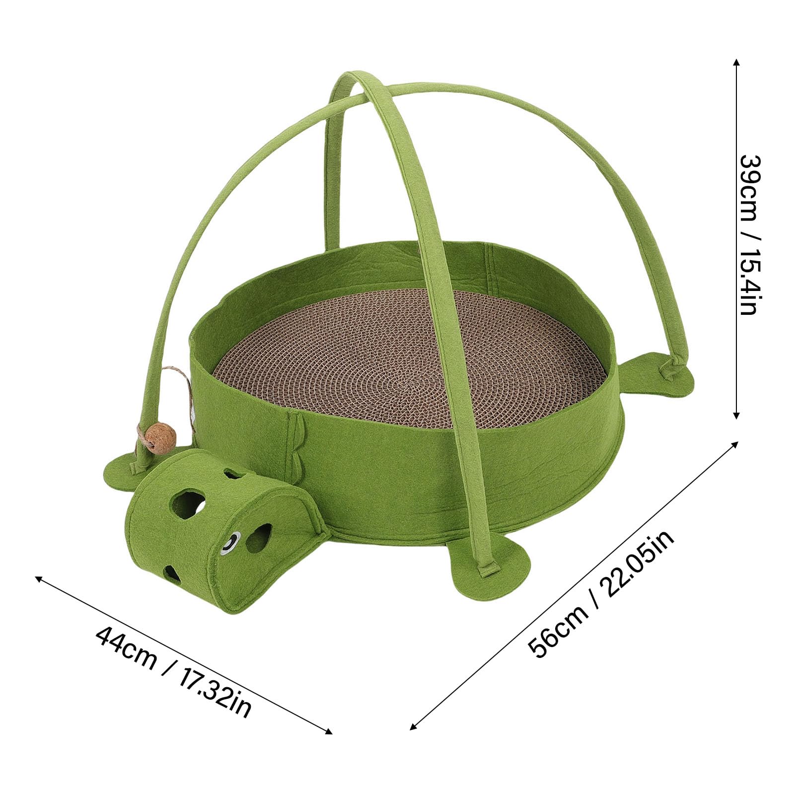 Tablero Rascador para Gatos con Diseño de Hamaca Cama de Cartón Extra Grande para Gatos para Rascarse y Dormir, Cama para Mascotas de Fieltro y Corrugado para de Interior
