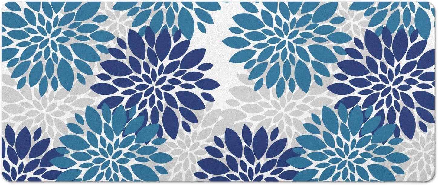 Kitchen Mats for Floor Bathroom Floor Mat 48" Lx 20" W Kitchen Bath Laundry Room Water-Absorbent Quick-Drying Anti-Slip Floor Rugs and Mats