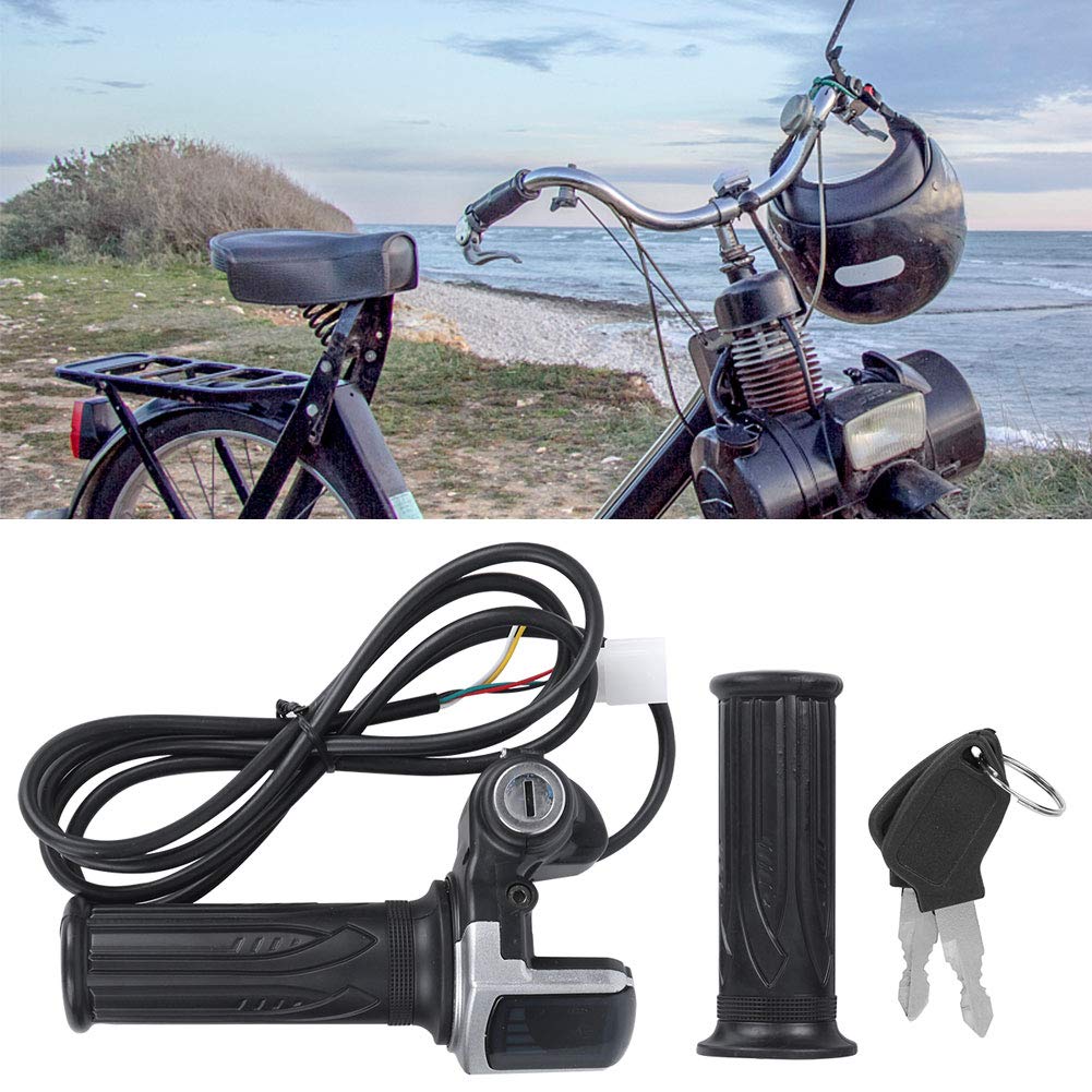 Poignée d'accélérateur multifonction, indicateur de batterie électrique de 36 V, serrure de porte électrique pour vélos électriques, tricycles