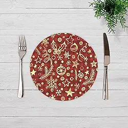 Kit C/ 6 Capas Para Sousplat Natal Unid. 35cm (SNAT0074)