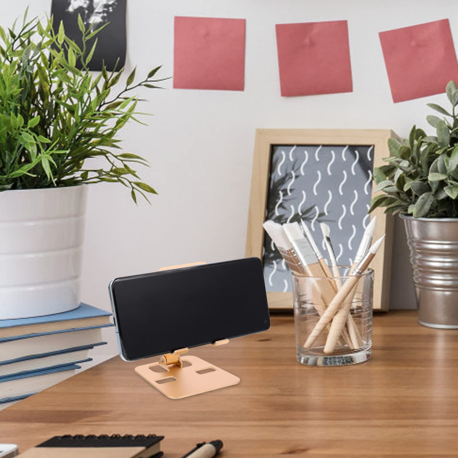 UKCOCO Handy Stativ Faltbar - Leichtes Smartphone Stativ Für Live-Streams Und Videos