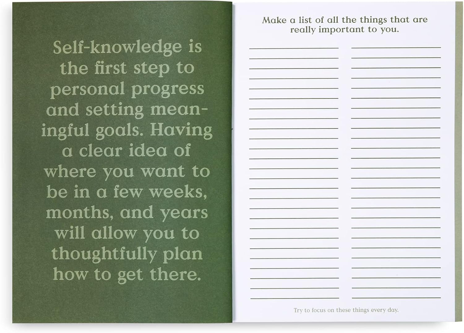 ban.do Wellness Workbook, Guided Journal with Over 280 Pages, Mindfulness Journal Includes Sections on Goals/Exploration/Action/Relaxation and Daily Check-ins, Feel Your Best (Green)