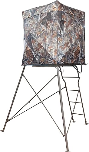 VENATIC - Torre de caza con trípode de 6 pies, soporte de caza para 2 personas con plataforma de 4 x 4 pies para caza de ciervos, antílopes y alces