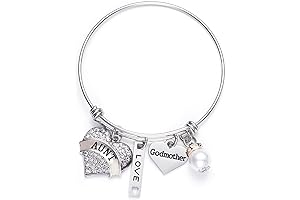 Meaningful Baptism Gift for Godmother From Godchild - Proposal Bangle Bracelet