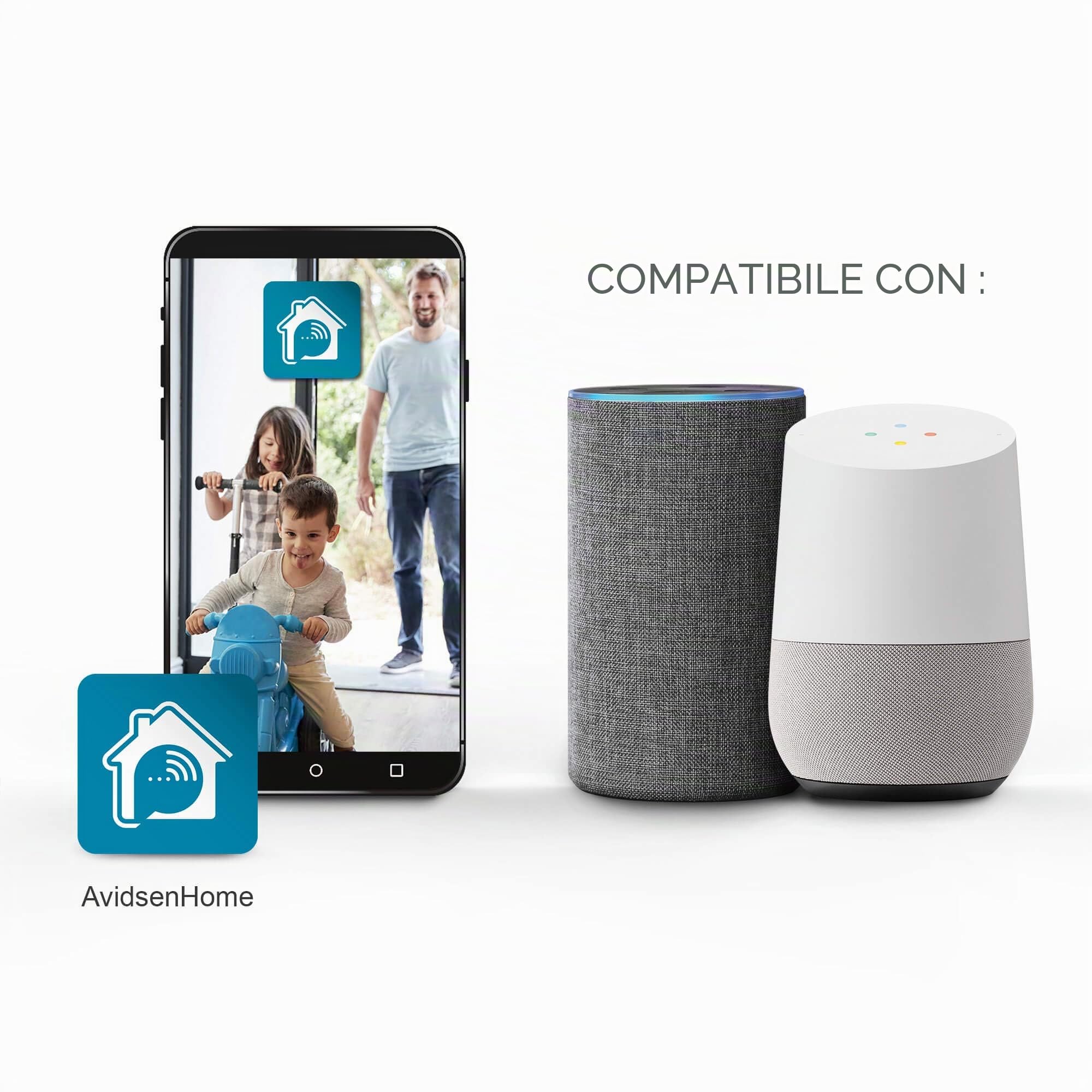 Telecamera per esterni spotlight con luce intelligente Avidsen Home Spotlight - Avidsen - 127005