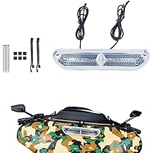 Plug &amp; Play Vent Insert Turn Signal Light LED White Running Light And Amber Turn Signal, Compatible With Harley Touring Street Glide Ultra Limited 2014-2023, ABS Plastic (Chrome)