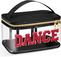 Vista 18 de Geetery Bolsa de Medicina con Parche de Letra de Chenilla Bolsa de Medicamentos de Nylon Portátil Estuches de Maquillaje de Viaje Parche Preppy