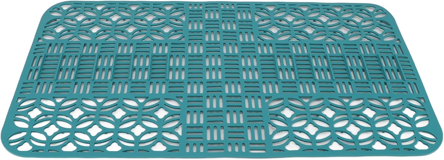 Sink Protectors, 66x35cm Square Anti Slip Easy To Silicone Sink Mat Protector Heat for Refrigerator Liners
