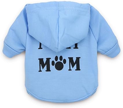 i love my mom dog moletom com capuz