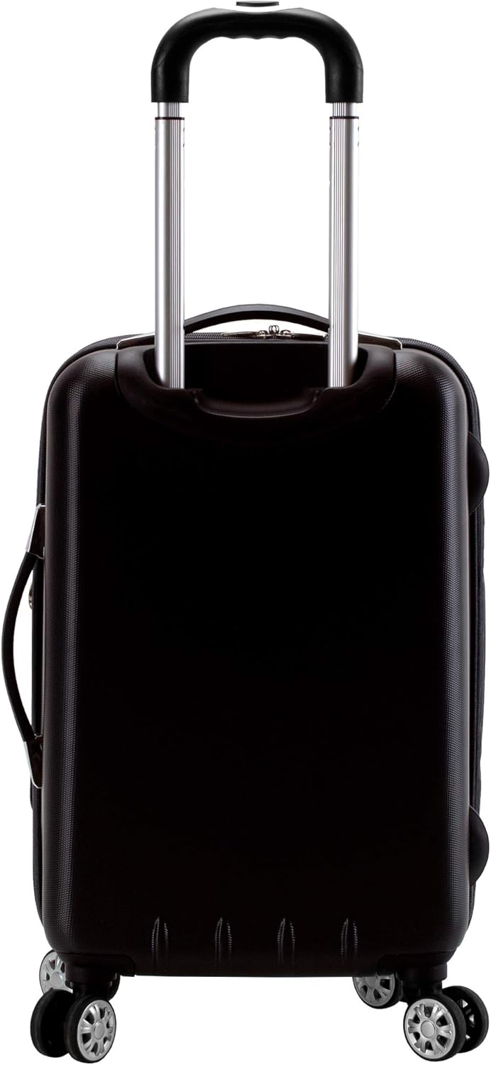 Rockland Milan Hybrid Spinner Wheel Luggage set, Grey, 3-Piece Set (20/24/28), Brown (F136-BROWN)